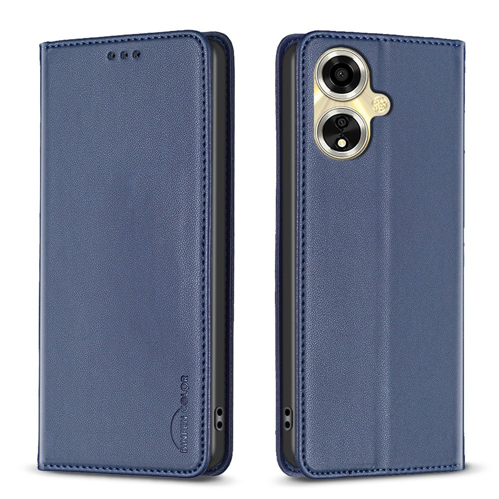 BINFEN COLOR BF18 For Oppo A59 5G Cover Magnetic Closure Card Slots Phone Case