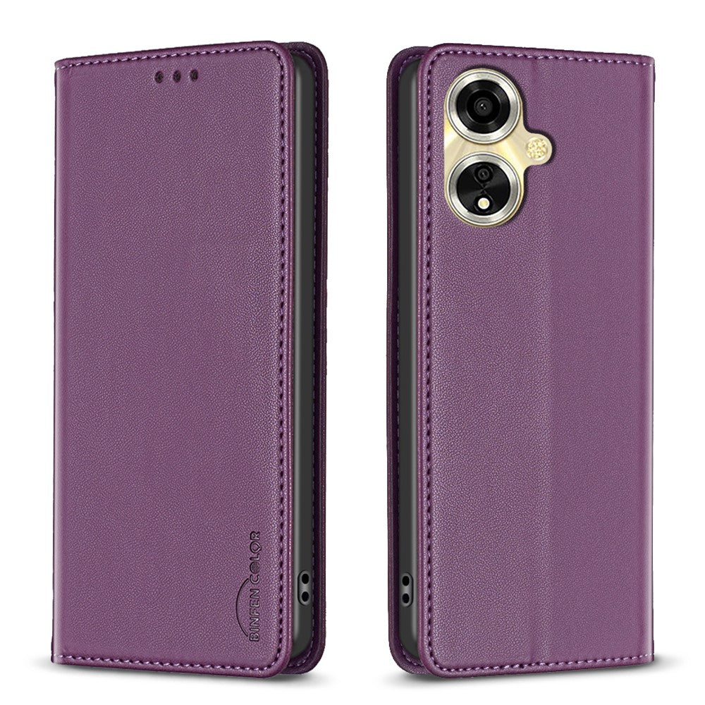 BINFEN COLOR BF18 For Oppo A59 5G Cover Magnetic Closure Card Slots Phone Case
