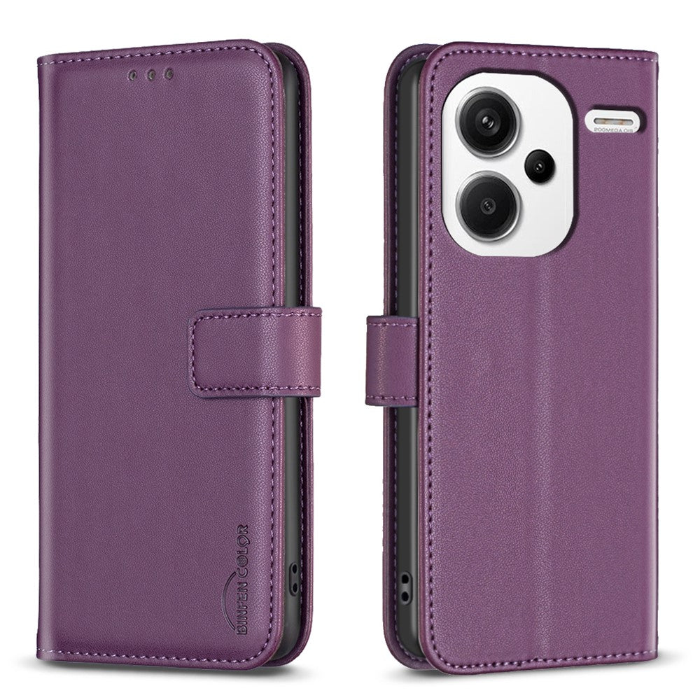 BINFEN COLOR BF17 For Xiaomi Redmi Note 13 Pro+ 5G Case PU Leather Wallet Cover