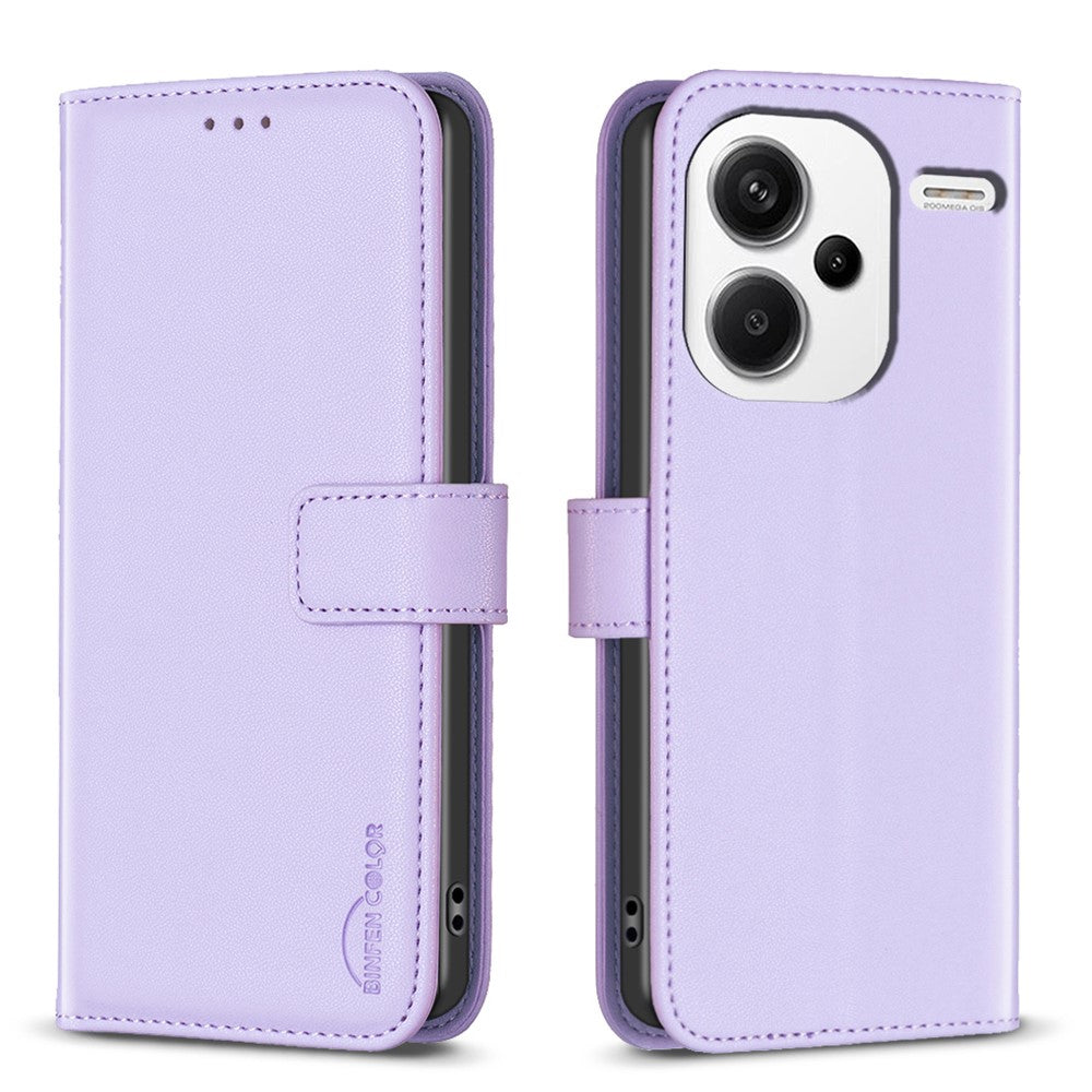 BINFEN COLOR BF17 For Xiaomi Redmi Note 13 Pro+ 5G Case PU Leather Wallet Cover