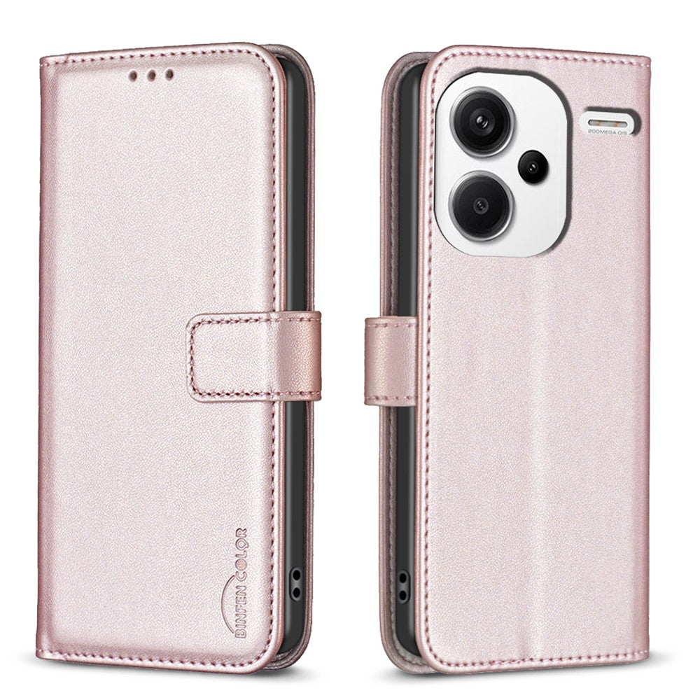 BINFEN COLOR BF17 For Xiaomi Redmi Note 13 Pro+ 5G Case PU Leather Wallet Cover