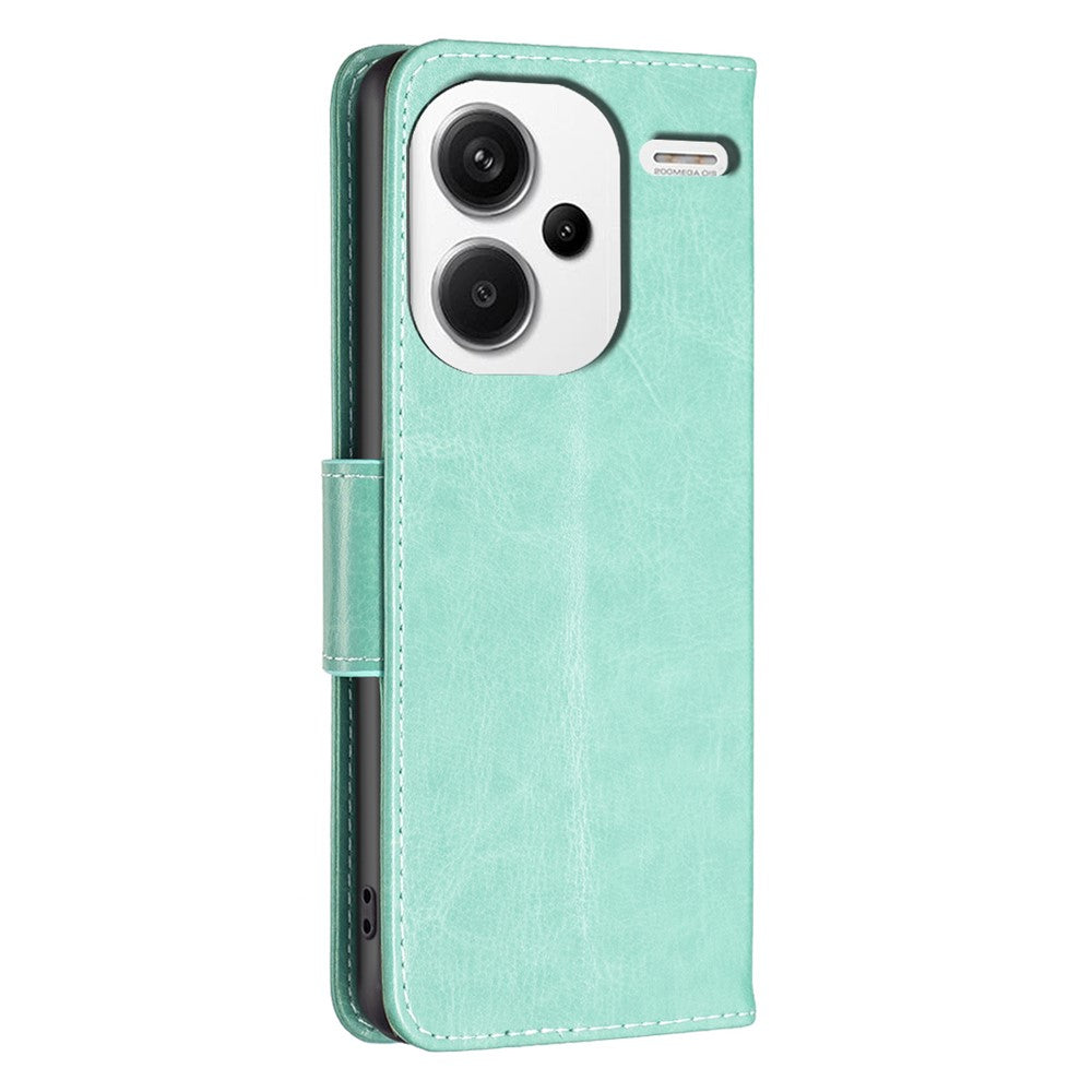 For Xiaomi Redmi Note 13 Pro+ 5G Leather Case with Wallet Stand Butterfly Imprinted