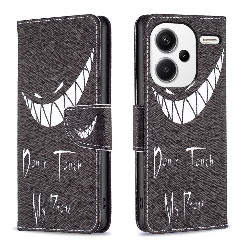 For Xiaomi Redmi Note 13 Pro+ 5G Case with Card Holder PU Leather Pattern Printed Phone Cover