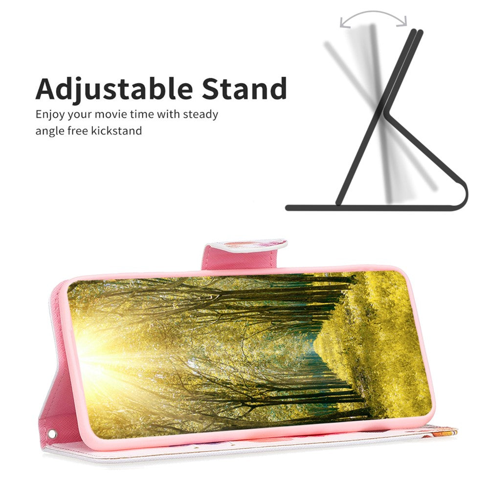 For Xiaomi Redmi Note 13 Pro+ 5G Case with Card Holder PU Leather Pattern Printed Phone Cover