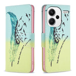 For Xiaomi Redmi Note 13 Pro+ 5G Case with Card Holder PU Leather Pattern Printed Phone Cover