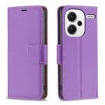 For Xiaomi Redmi Note 13 Pro+ 5G Wallet Case with Wrist Strap Litchi Texture Leather Phone Stand Cover