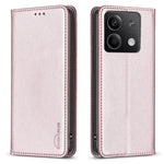 BINFEN COLOR BF18 For Xiaomi Redmi Note 13 5G Leather Cover Magnetic Closure Flip Phone Case