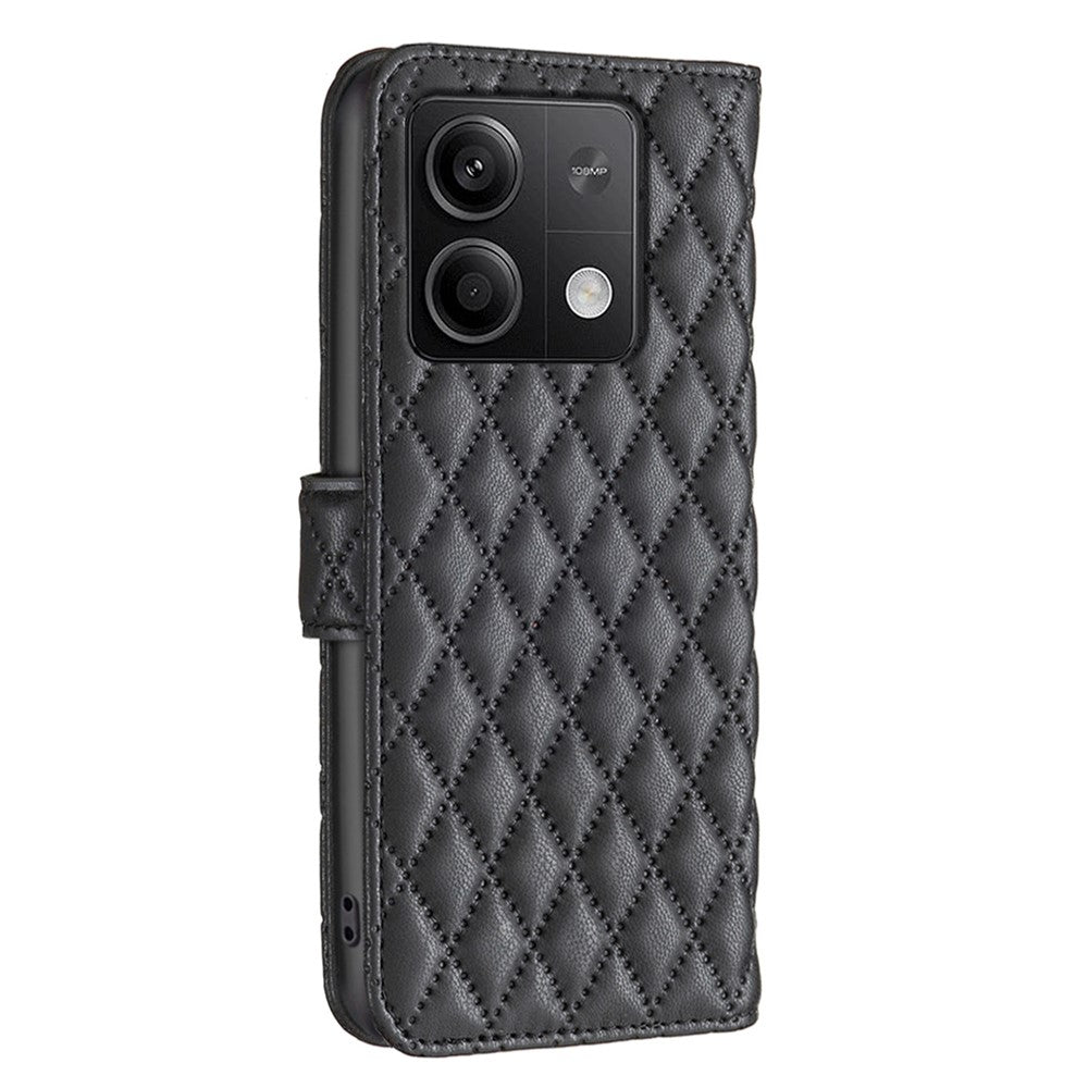 BINFEN COLOR BF Style-14 For Xiaomi Redmi Note 13 5G Leather Flip Case Folding Stand Phone Cover