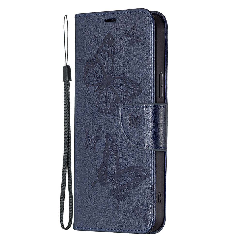 Xiaomi Redmi Note 13 5G Läderfodral Plånboksfodral med Fjärilsmönster