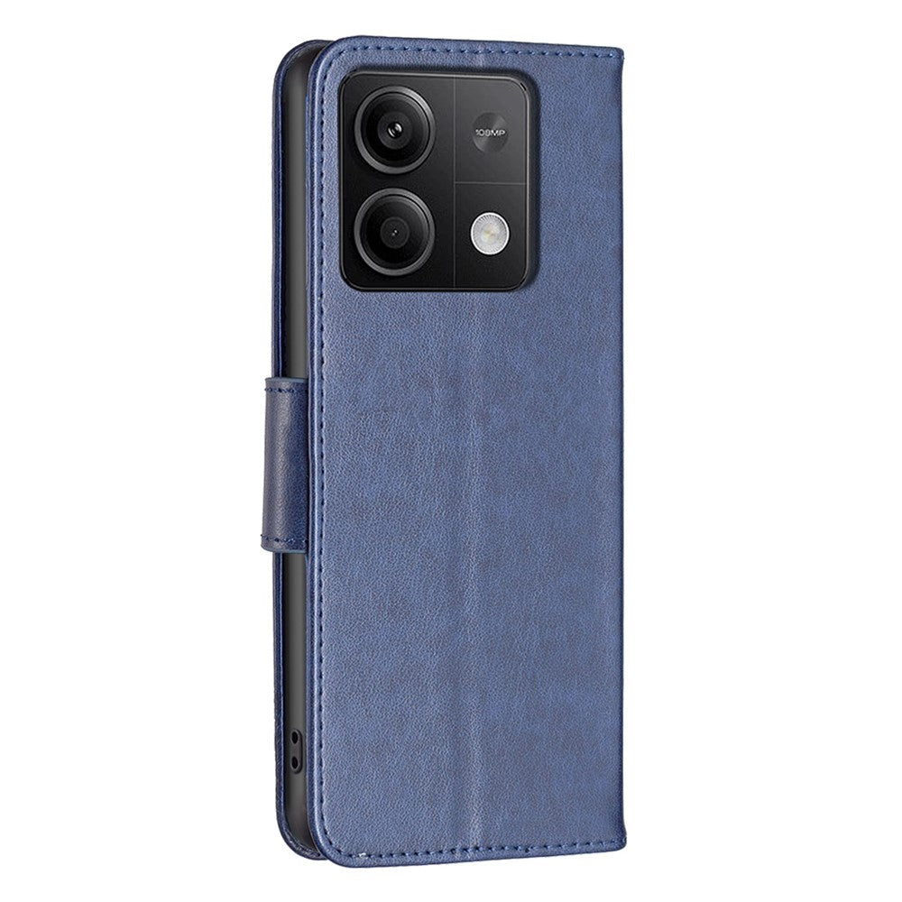Xiaomi Redmi Note 13 5G Läderfodral Plånboksfodral med Fjärilsmönster