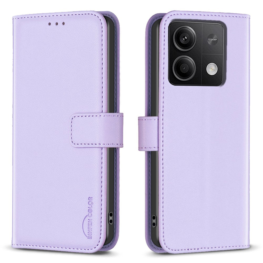 BINFEN COLOR BF17 For Xiaomi Redmi Note 13 5G Case PU Leather Phone Cover Wallet