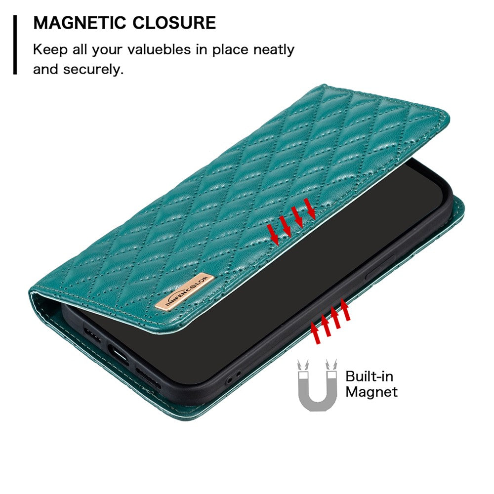 BINFEN COLOR For Xiaomi Redmi Note 13 5G Case with Card Holder PU Leather Phone Stand Cover