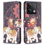 For Xiaomi Redmi Note 13 5G Phone Case Pattern Printing Wallet Leather Cover
