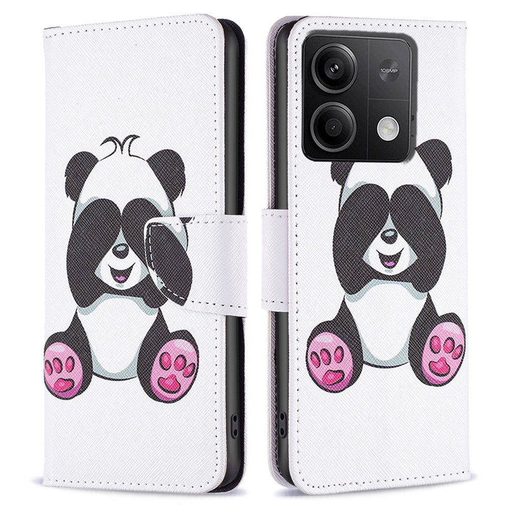 For Xiaomi Redmi Note 13 5G Phone Case Pattern Printing Wallet Leather Cover