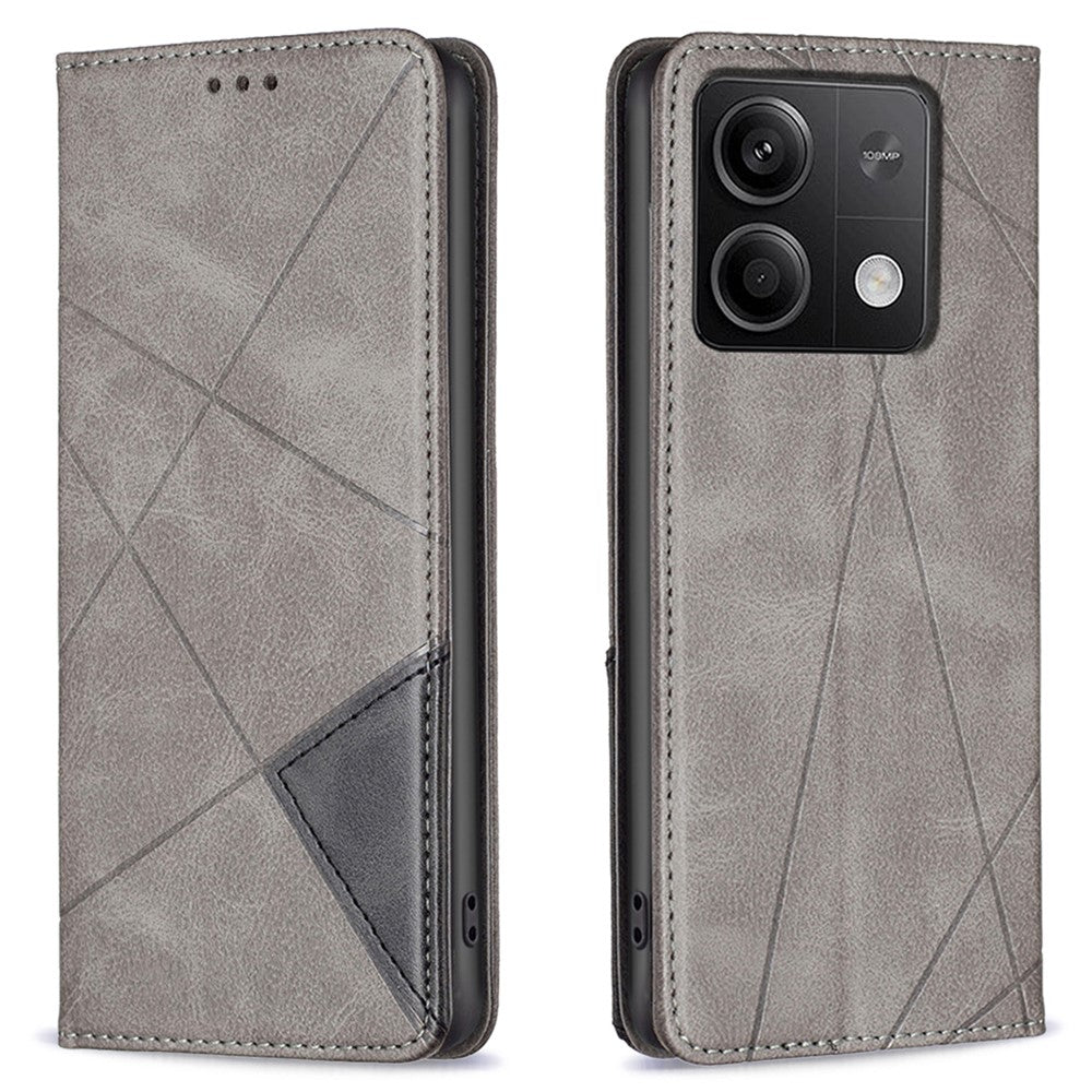 For Xiaomi Redmi Note 13 5G PU Leather Phone Case 2 Card Holders Magnetic Closure