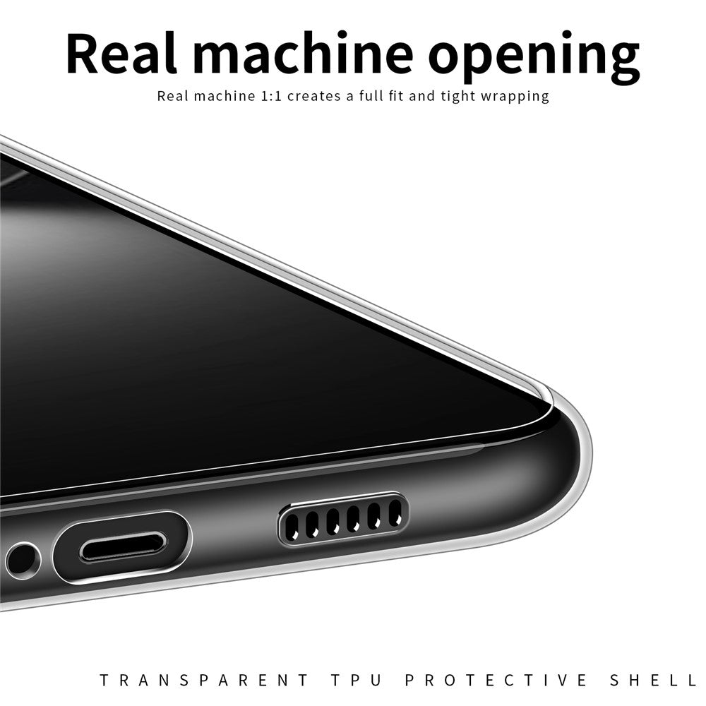 MOFI För Huawei Nova 12 5G mobilskal Transparent Mjukt TPU Skyddsskal