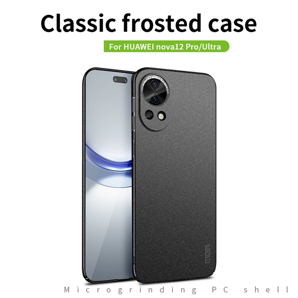 MOFI Shield Matte Series för Huawei Nova 12 Pro 5G / Nova 12 Ultra 5G-skal, hårt PC-mobilskal