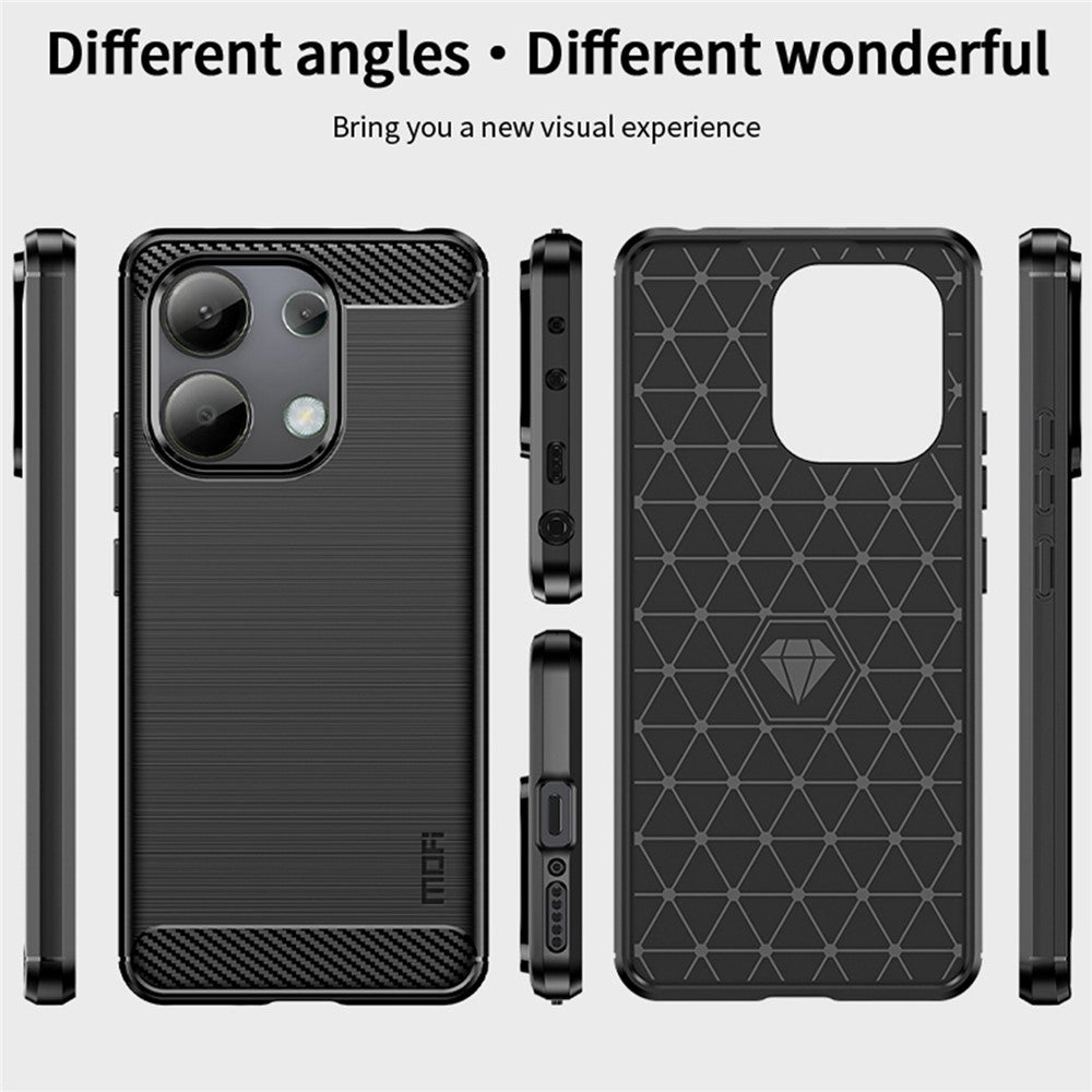 MOFI JK TPU Series-1 For Xiaomi Redmi Note 13 4G TPU Phone Case Carbon Fiber Texture