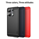 MOFI JK TPU Series-1 For Xiaomi Redmi Note 13 4G TPU Phone Case Carbon Fiber Texture