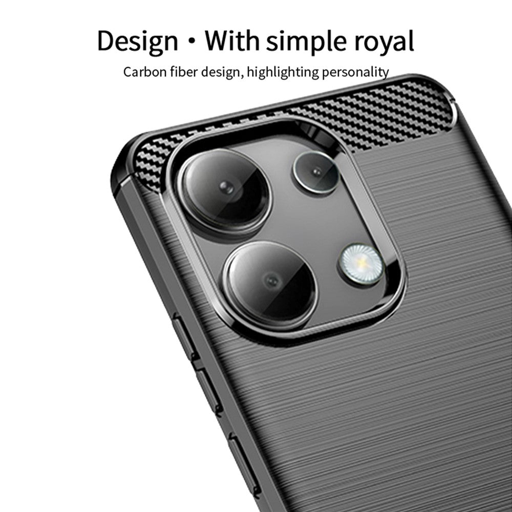 MOFI JK TPU Series-1 For Xiaomi Redmi Note 13 4G TPU Phone Case Carbon Fiber Texture