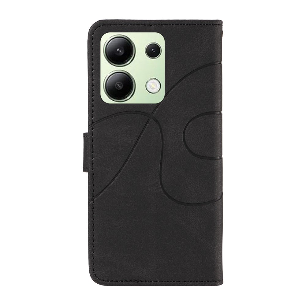 Xiaomi Redmi Note 13 4G-skal i läder med plånbokskortsfack