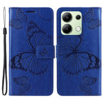 For Xiaomi Redmi Note 13 4G Wallet Case Floral Butterfly Imprinted Leather Phone Cover Stand