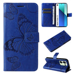 For Xiaomi Redmi Note 13 4G Wallet Case Floral Butterfly Imprinted Leather Phone Cover Stand
