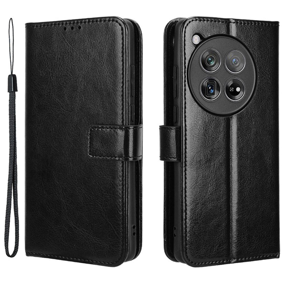 OnePlus Ace 3 5G / 12R 5G mobilskal PU-läder Crazy Horse Texture Cover