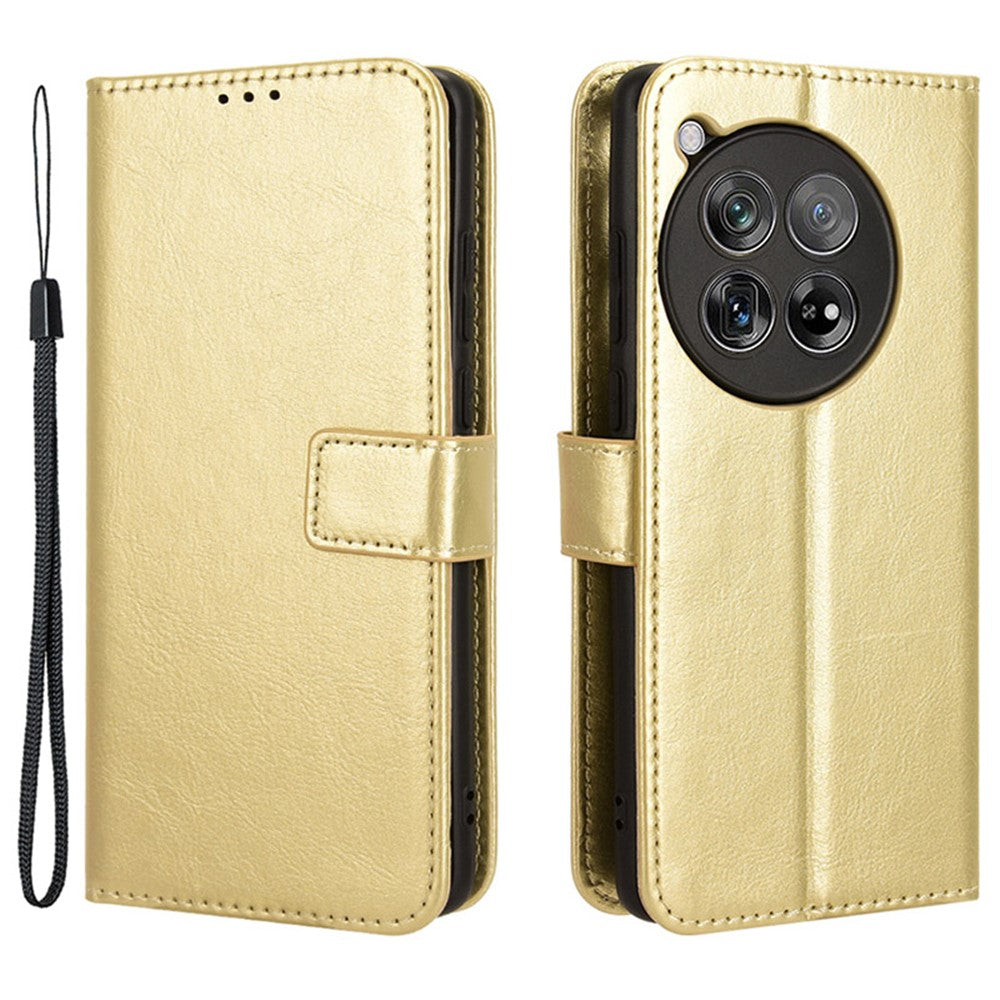 OnePlus Ace 3 5G / 12R 5G mobilskal PU-läder Crazy Horse Texture Cover