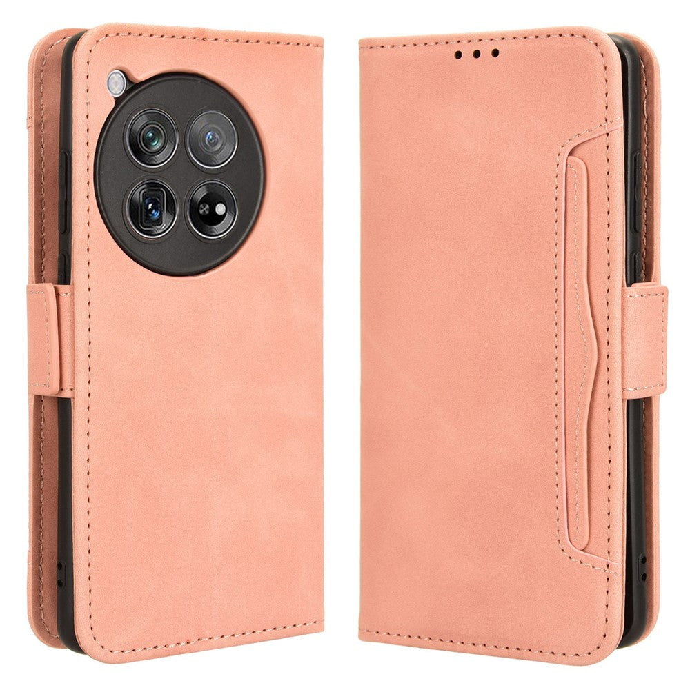 Læderetui med kortholder og flipcover til OnePlus 12R 5G / Ace 3 5G