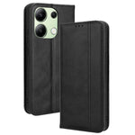 For Xiaomi Redmi Note 13 4G Leather Case Wallet Folding Stand Retro Phone Cover