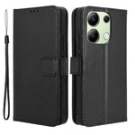 For Xiaomi Redmi Note 13 4G Wallet Phone Case Diamond Texture PU Leather Cover