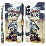 For Samsung Galaxy A35 5G Case Leather 3D Pattern Printing Phone Cover with Card Holder