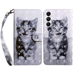For Samsung Galaxy A35 5G Case Leather 3D Pattern Printing Phone Cover with Card Holder