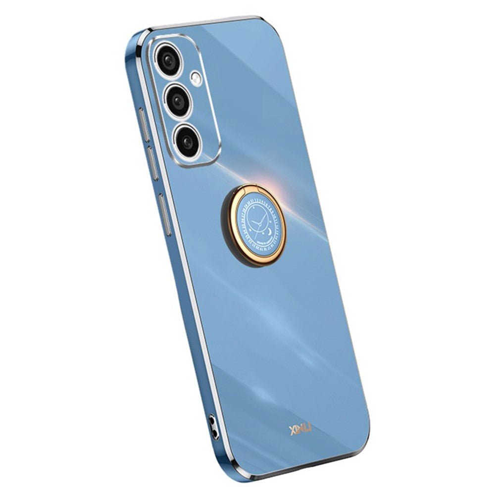 XINLI Til Samsung Galaxy A15 4G / A15 5G Cover Blød TPU Elektrobelagt Støtteben Beskyttende Cover