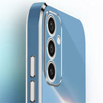 XINLI Til Samsung Galaxy A15 4G / A15 5G Cover Blød TPU Elektrobelagt Støtteben Beskyttende Cover