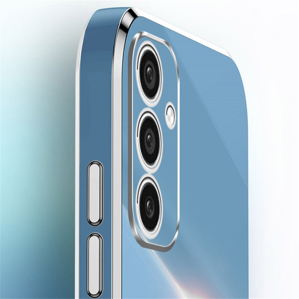 XINLI Til Samsung Galaxy A15 4G / A15 5G Cover Blød TPU Elektrobelagt Støtteben Beskyttende Cover