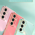 XINLI Til Samsung Galaxy A15 4G / A15 5G Cover Blød TPU Elektrobelagt Støtteben Beskyttende Cover