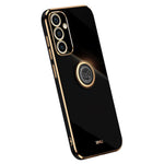 XINLI Til Samsung Galaxy A15 4G / A15 5G Cover Blød TPU Elektrobelagt Støtteben Beskyttende Cover