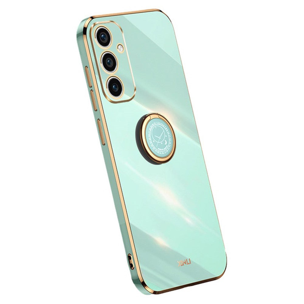 XINLI Til Samsung Galaxy A15 4G / A15 5G Cover Blød TPU Elektrobelagt Støtteben Beskyttende Cover