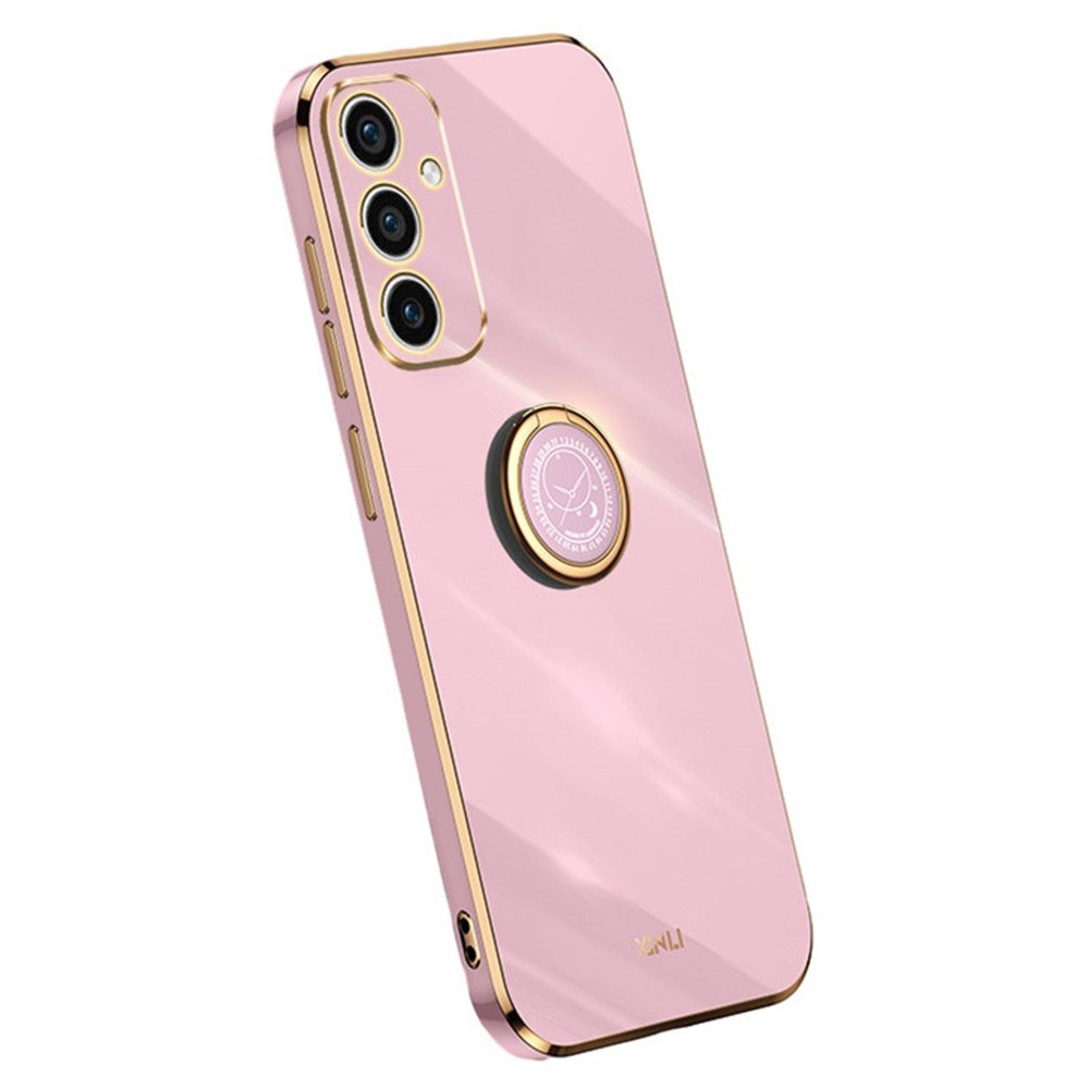 XINLI Til Samsung Galaxy A15 4G / A15 5G Cover Blød TPU Elektrobelagt Støtteben Beskyttende Cover