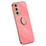 XINLI Til Samsung Galaxy A15 4G / A15 5G Cover Blød TPU Elektrobelagt Støtteben Beskyttende Cover