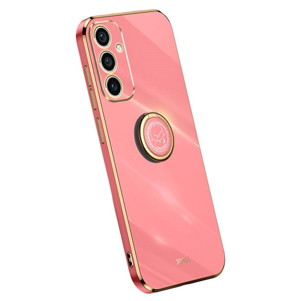 XINLI Til Samsung Galaxy A15 4G / A15 5G Cover Blød TPU Elektrobelagt Støtteben Beskyttende Cover