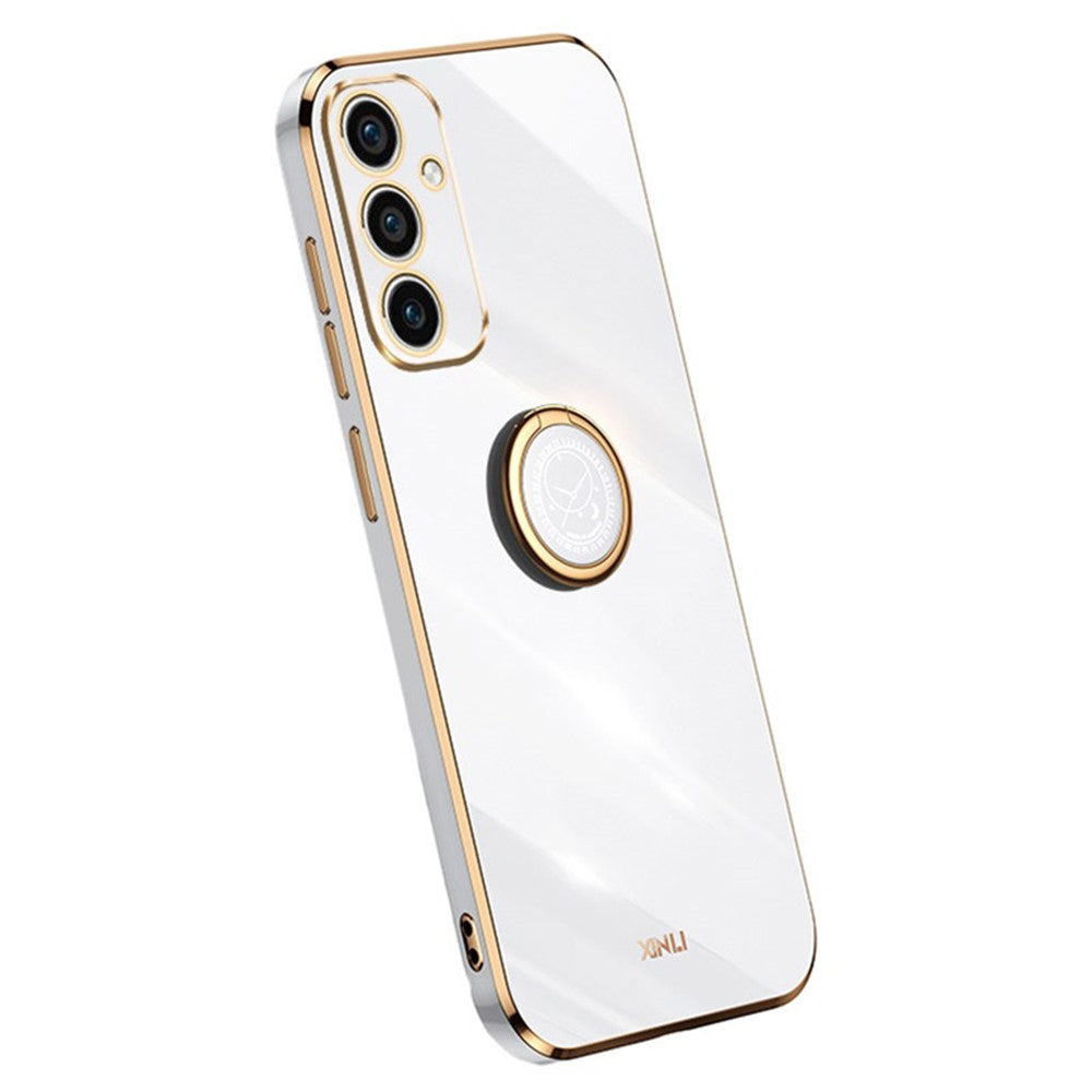 XINLI Til Samsung Galaxy A15 4G / A15 5G Cover Blød TPU Elektrobelagt Støtteben Beskyttende Cover