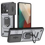 For Xiaomi Redmi Note 13 5G / Note 13 5G (China) Case Kickstand Phone Cover Slide Lens Lid