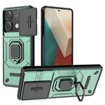 For Xiaomi Redmi Note 13 5G / Note 13 5G (China) Case Kickstand Phone Cover Slide Lens Lid