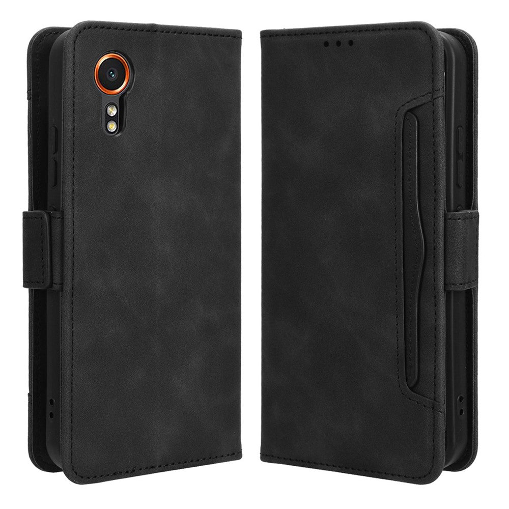 For Samsung Galaxy Xcover7 Case Wallet Leather Phone Cover with Multiple Card Slots