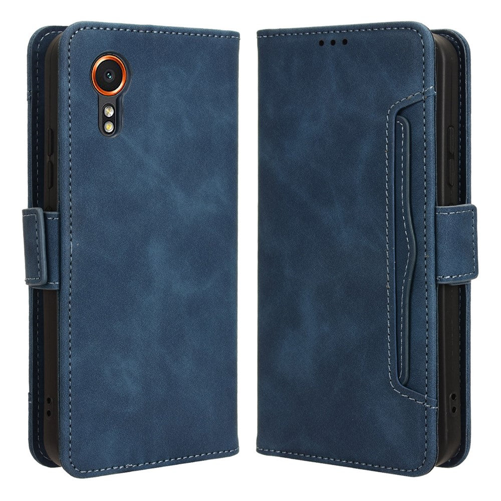 For Samsung Galaxy Xcover7 Case Wallet Leather Phone Cover with Multiple Card Slots