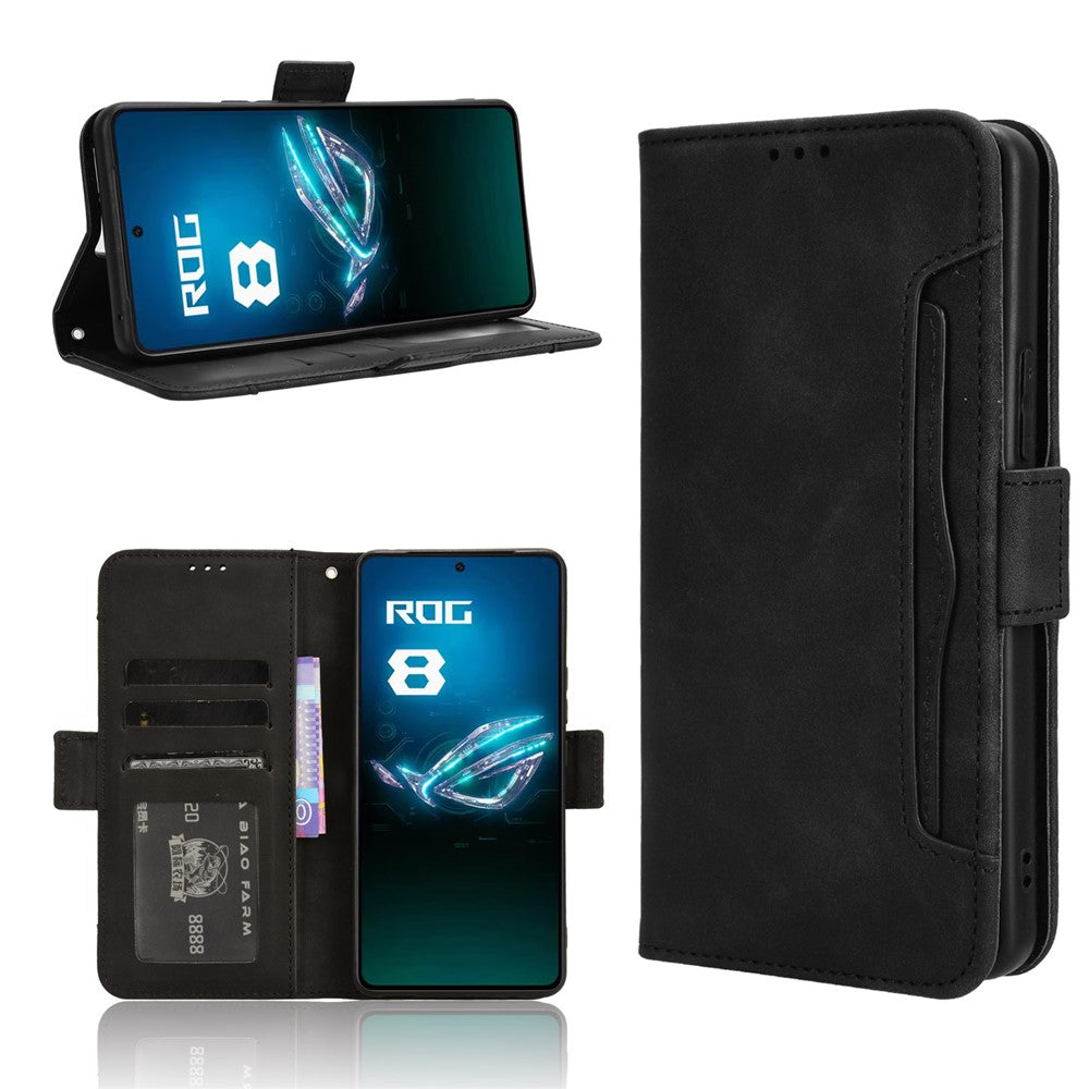 For Asus ROG Phone 8 Pro 5G / 8 5G Case Stand Leather Cover with Multiple Card Slots