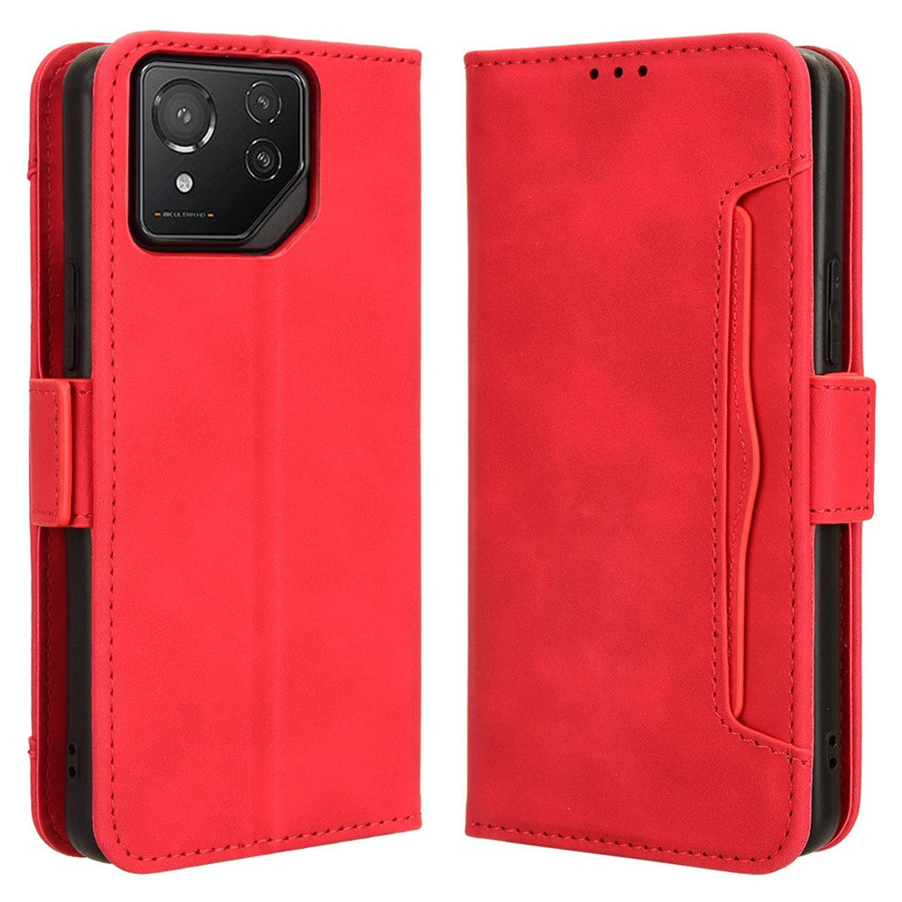 For Asus ROG Phone 8 Pro 5G / 8 5G Case Stand Leather Cover with Multiple Card Slots